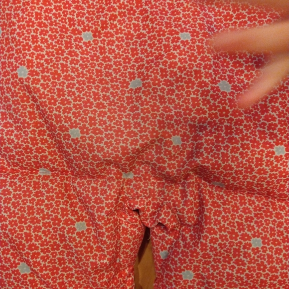 18-24m Columbia pink coral one piece puffer jacket with flowers not perfect - Picture 5 of 13